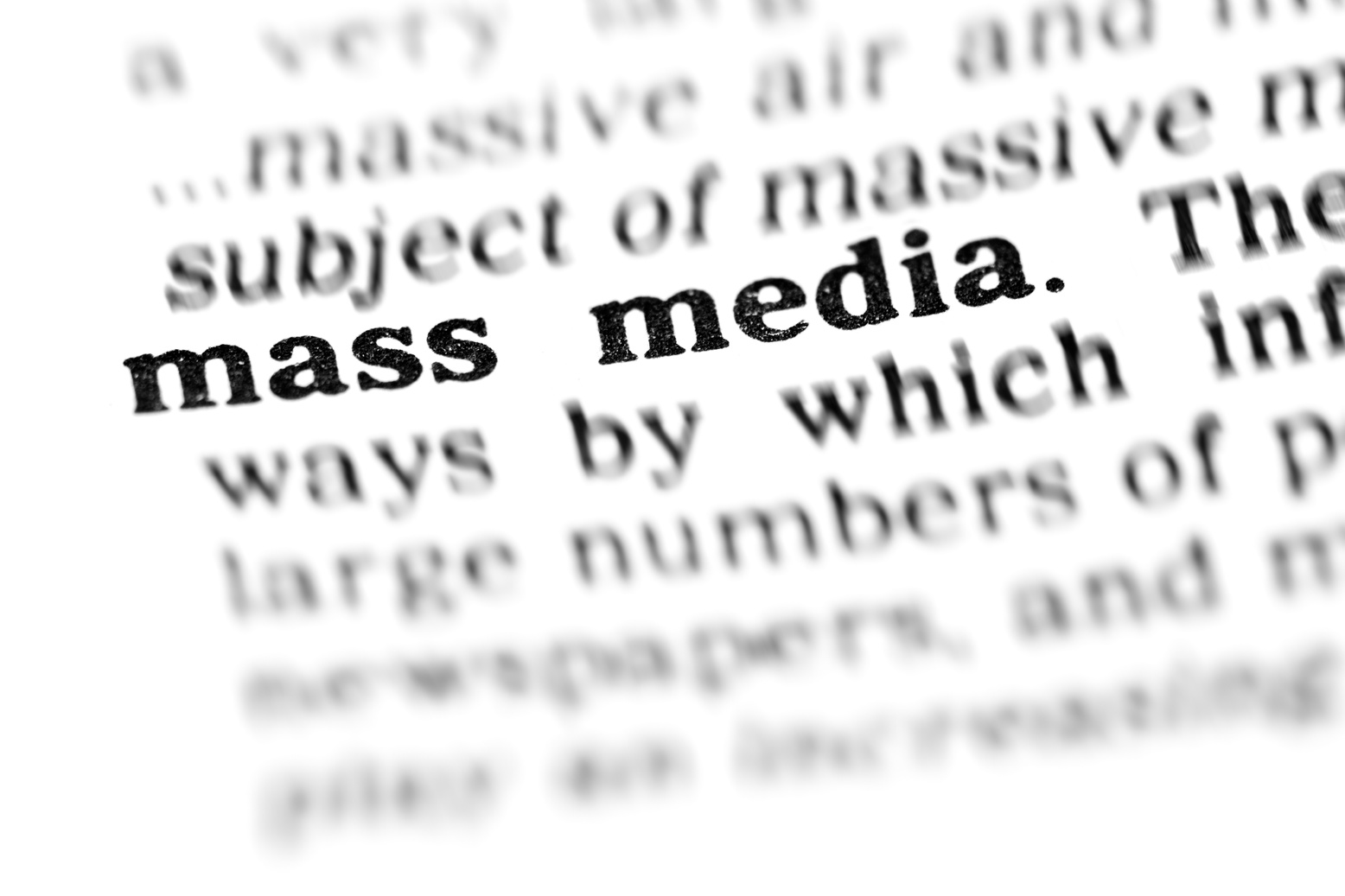 mass media (the dictionary project)